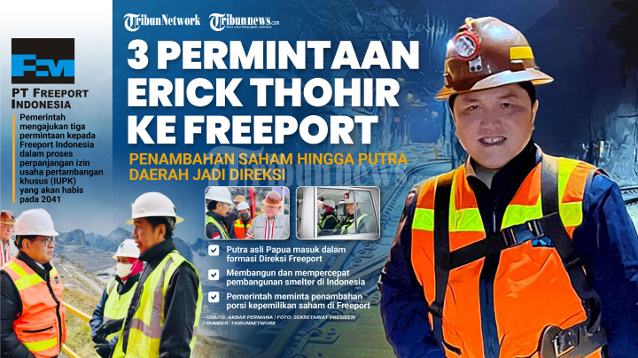 3 Permintaan Erick Thohir ke Freeport