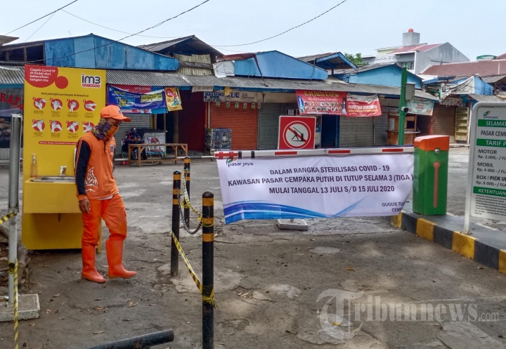 41 Pedagang Terpapar Covid-19 Pasar Cempaka Putih Tutup 3 Hari