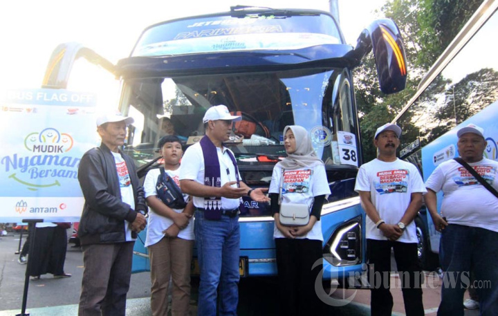 ANTAM Lepas 500 Pemudik dalam Program Mudik Nyaman Bersama 2026