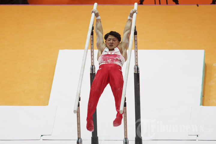 Aksi Pesenam Dunia di Kejuaraan Dunia Gimnastik 2025 di Jakarta