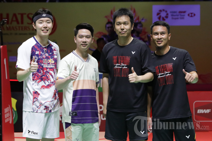 Exhibition Match di Acara Perpisahan Hendra dan Ahsan