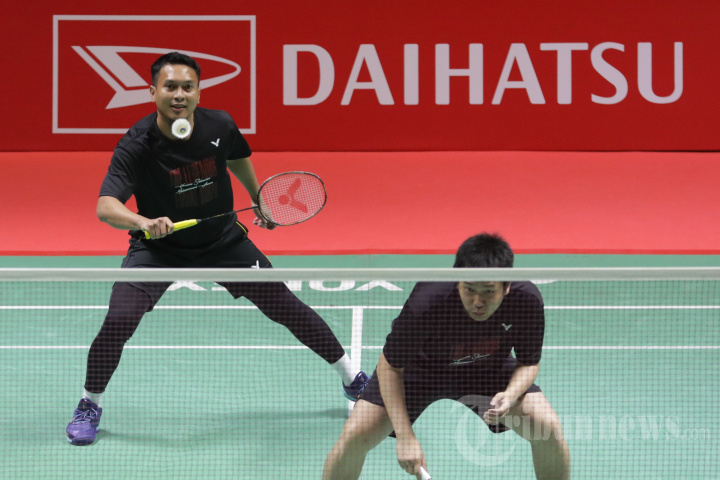 Exhibition Match di Acara Perpisahan Hendra dan Ahsan