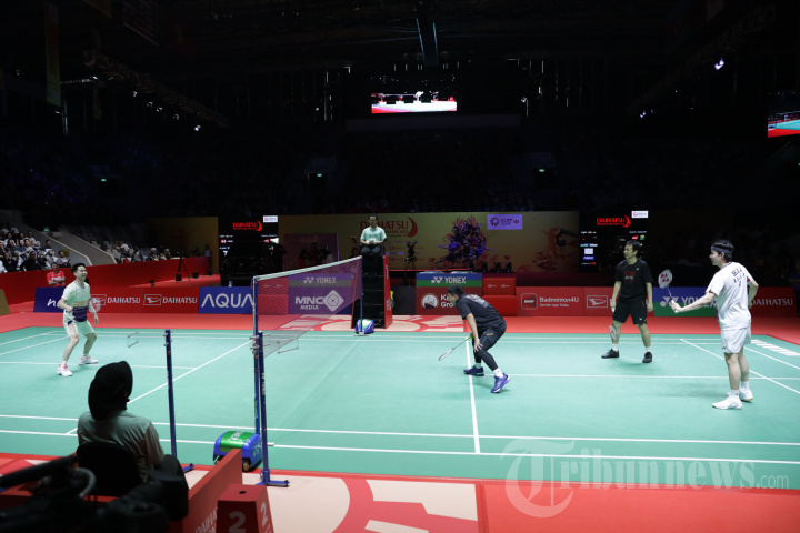 Exhibition Match di Acara Perpisahan Hendra dan Ahsan