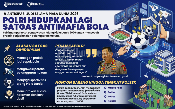 INFOGRAFIS Polri Aktifkan Satgas Antimafia Bola