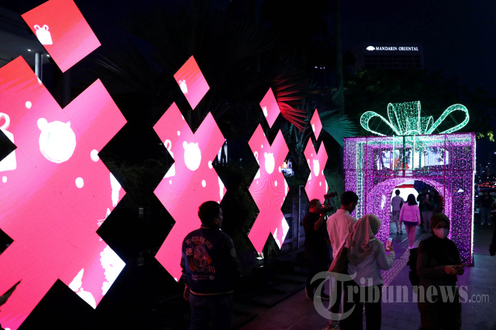 Jakarta Light Festival di Bundaran HI