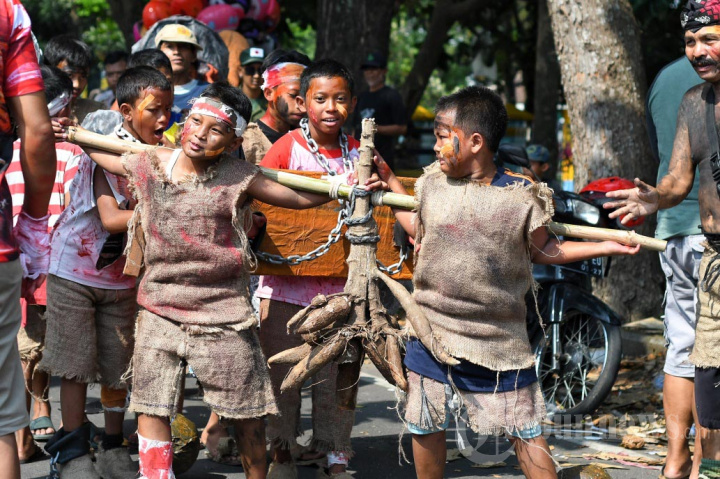 Karnaval HUT Ke-80 Kemerdekaan RI Warga Janti Utara Kota Malang