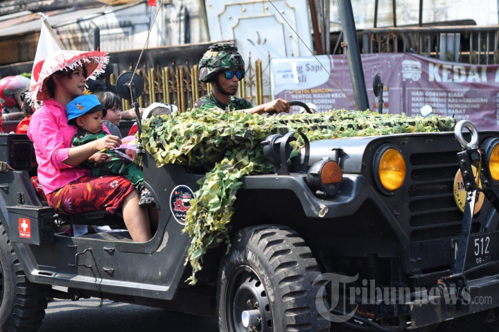 Karnaval HUT Ke-80 Kemerdekaan RI Warga Janti Utara Kota Malang