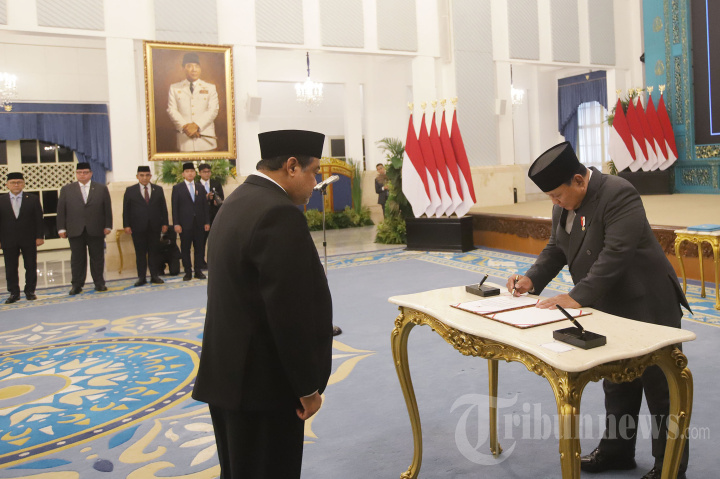 Pelantikan Kepala BGN dan Penasihat Khusus Presiden