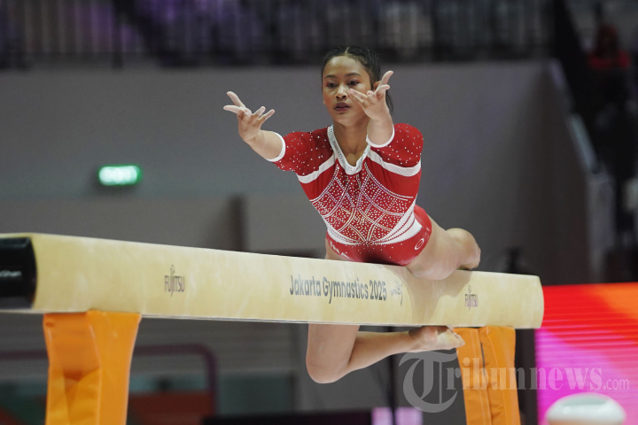 Penampilan Pesenam Putri Indonesia di Kejuaraan Dunia Gimnastik