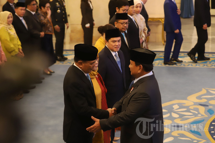 Presiden Prabowo Lantik Sejumlah Menteri