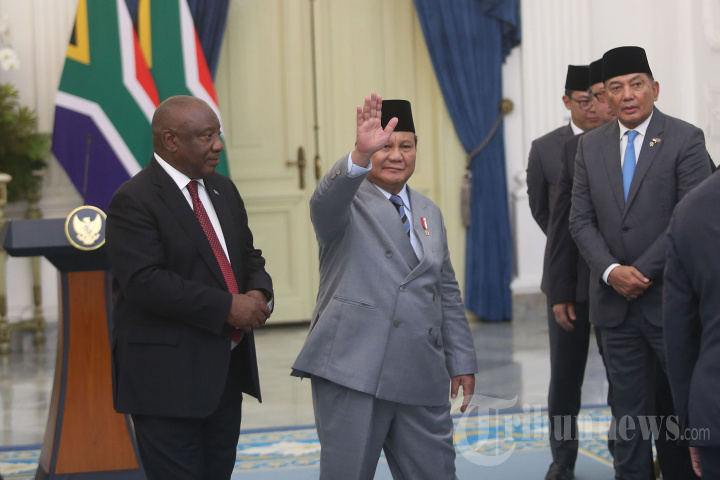 Presiden Prabowo Terima Kunjungan Presiden Afrika Selatan
