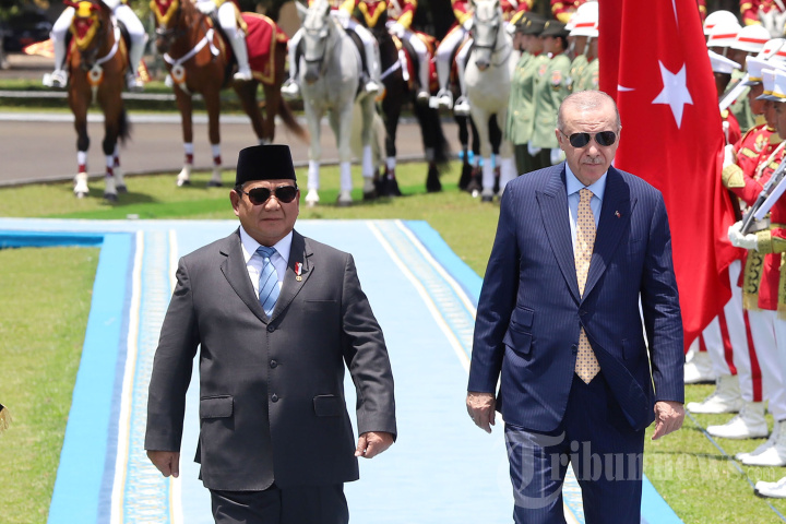 Presiden Turki Erdogan Tiba di Istana Bogor