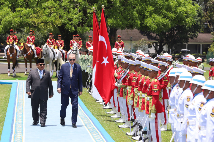 Presiden Turki Erdogan Tiba di Istana Bogor