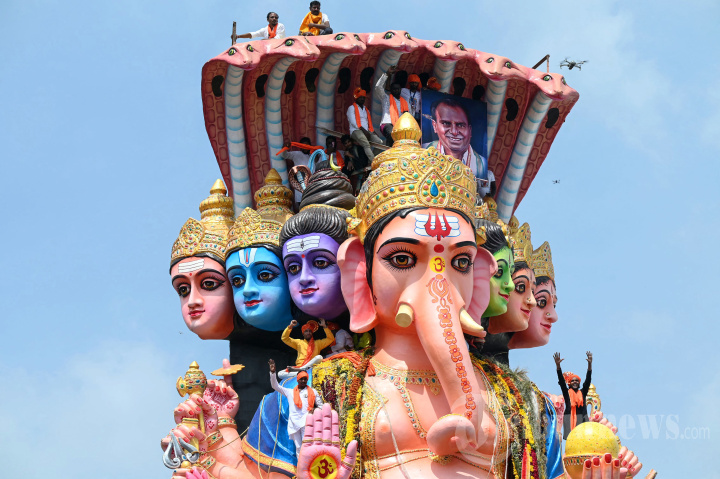 Semarak Perayaan Ganesha Chaturthi di India