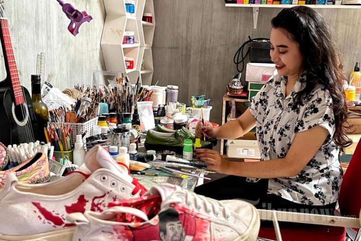 Sepatu Lukis Utapes Paint Malang Tembus Ekspor