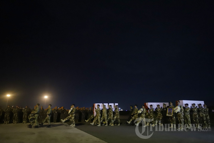 Upacara Pelepasan Jenazah Pasukan UNIFIL