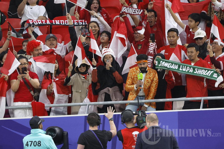 AFC QATAR 2023: Suporter Timnas Indonesia