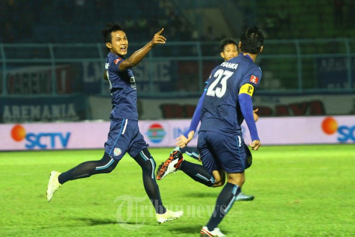 Ahmad Alfarizi Lakukan Selebrasi Usai Ngegolin
