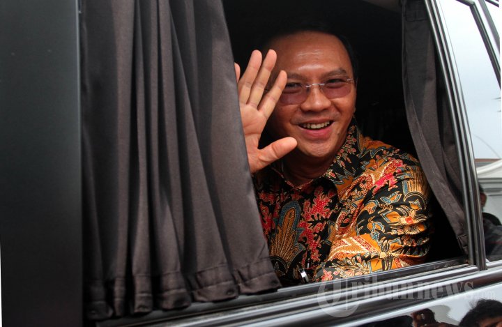 Ahok Usai Menemui Presiden