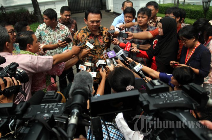Ahok Usai Menemui Presiden