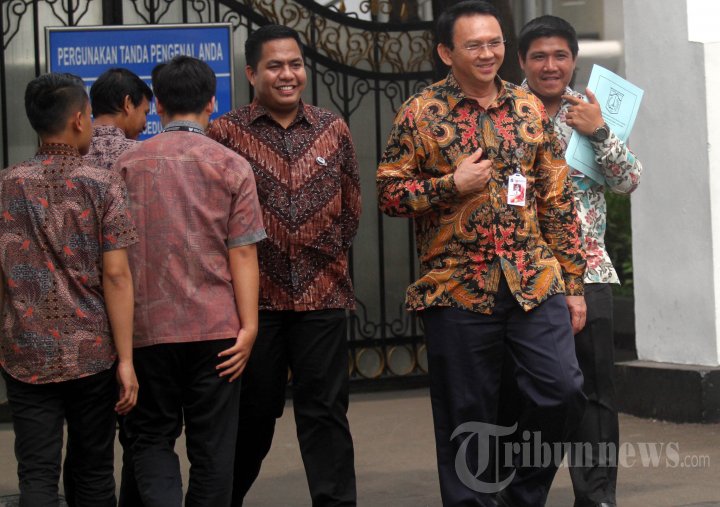 Ahok Usai Menemui Presiden