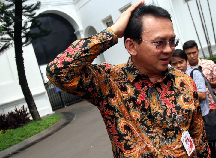 Ahok Usai Menemui Presiden