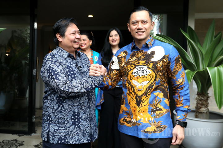 AHY Bertemu Airlangga Hartarto