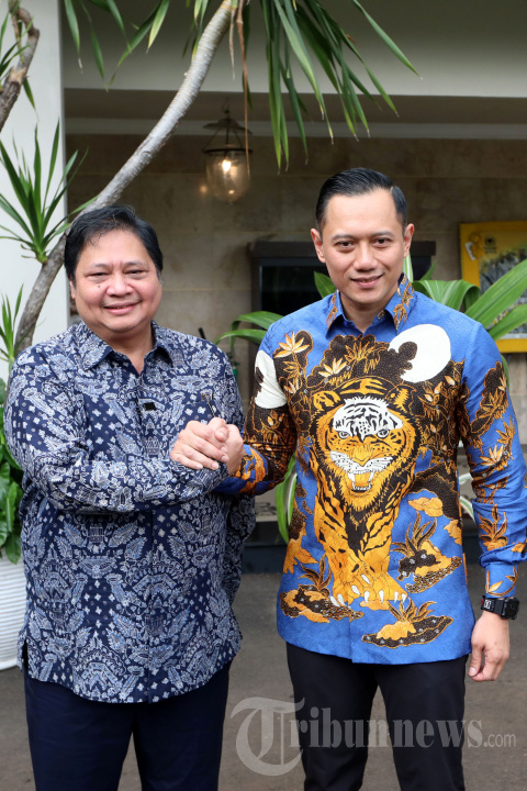 AHY Bertemu Airlangga Hartarto