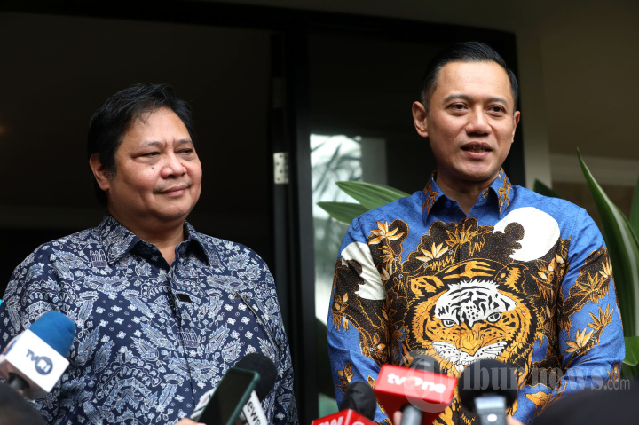 AHY Bertemu Airlangga Hartarto