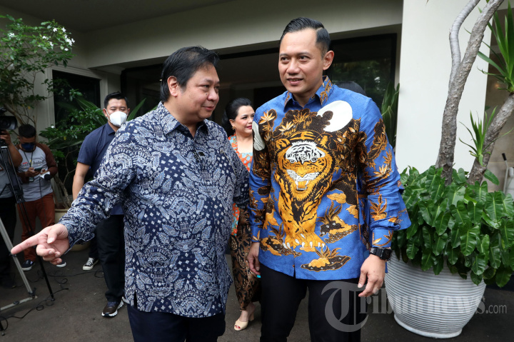 AHY Bertemu Airlangga Hartarto