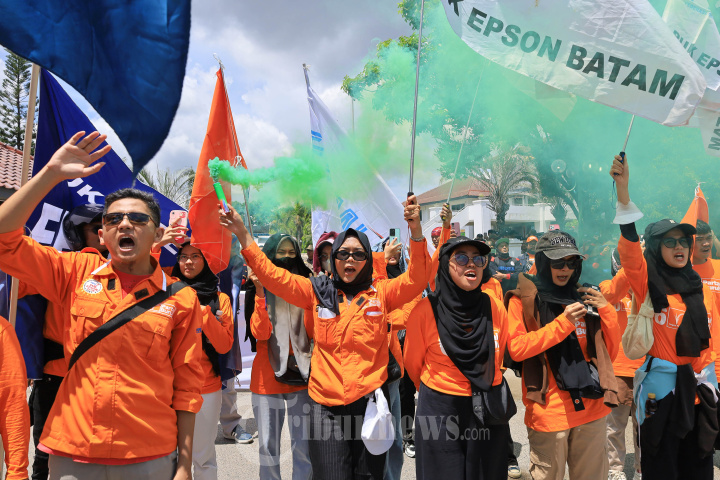 Aksi Buruh di Hari May Day di Kota Batam