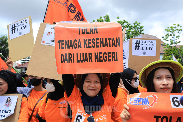 Aksi Buruh di Hari May Day di Kota Batam