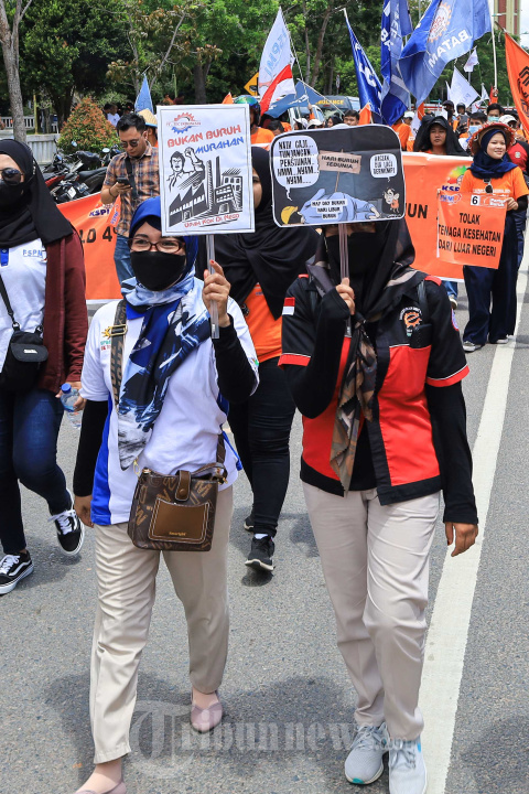 Aksi Buruh di Hari May Day di Kota Batam