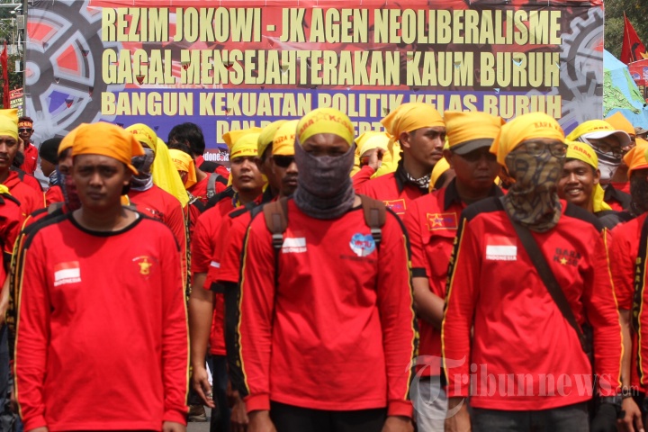 Aksi Hari Buruh di Jakarta