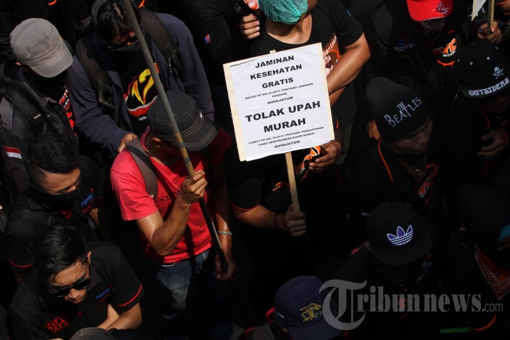 Aksi Hari Buruh di Jakarta