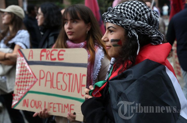 Aksi Pendukung Palestina di Ottawa Kanada