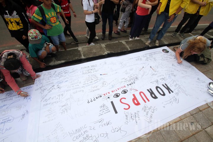 Aksi Simpatik Anti Korupsi Di CFD