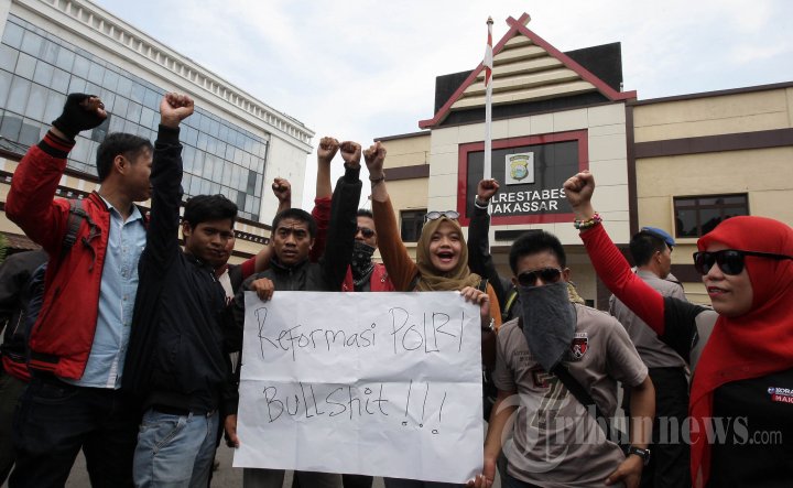 Aksi Solidaritas Jurnalis Makassar