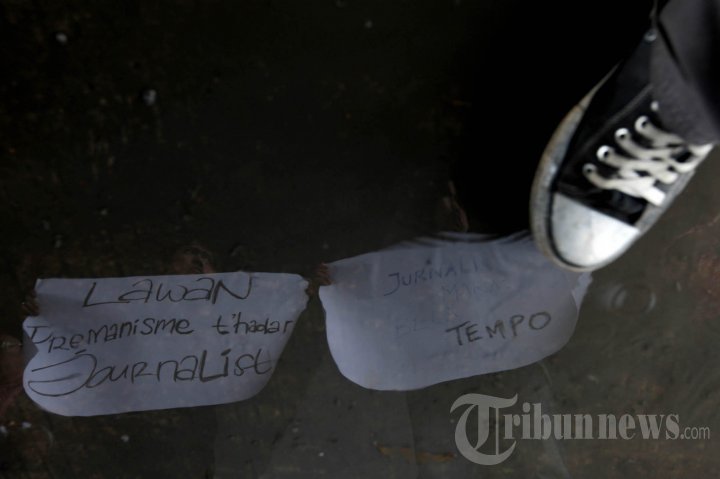 Aksi Solidaritas Jurnalis Makassar