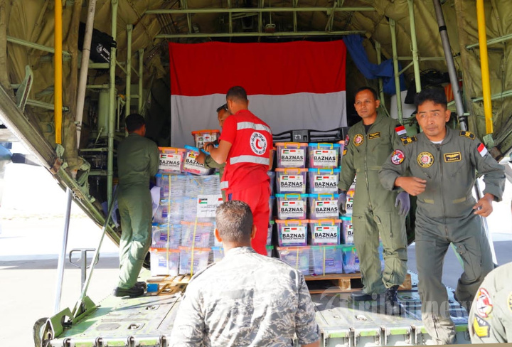 Alhamdulillah Dua Pesawat TNI Tiba di Mesir untuk Palestina
