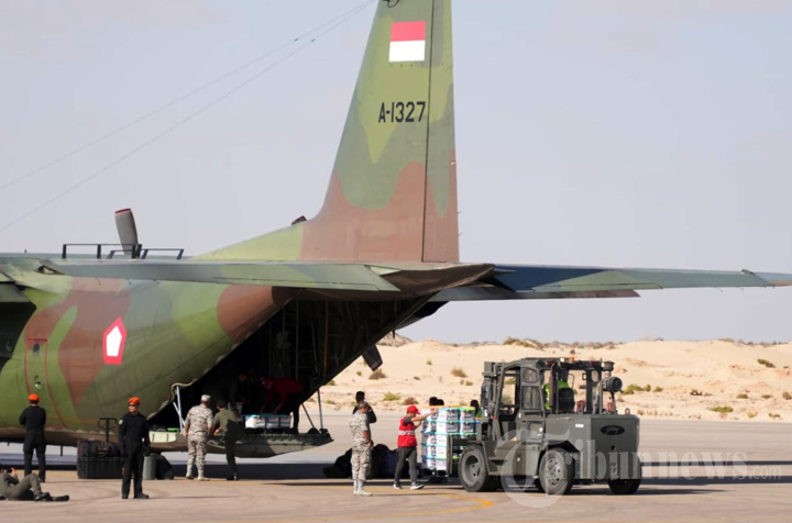 Alhamdulillah Dua Pesawat TNI Tiba di Mesir untuk Palestina