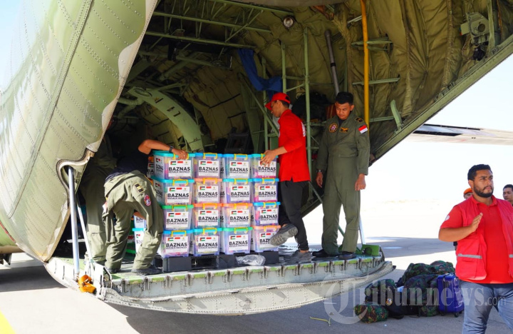 Alhamdulillah Dua Pesawat TNI Tiba di Mesir untuk Palestina