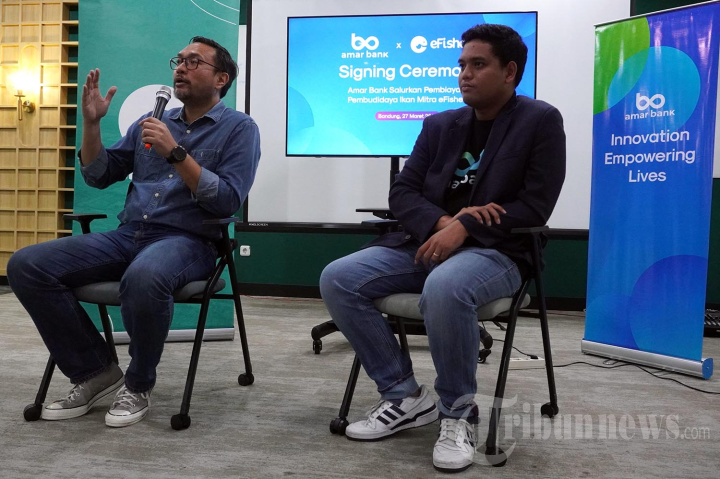 Amar Bank Gandeng eFishery Jalin Kerja Sama Pembudidaya Ikan