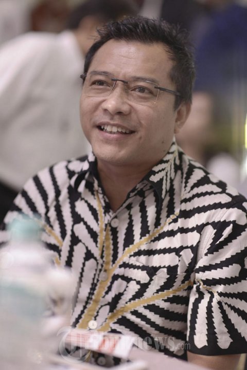 Anang Hermansyah hadir, pada acara Dialog Perfilman indonesia, dengan tema Investasi Perfilman, yang diadakan di Gedung Kemendikbud, Jakarta Pusat, Kamis (3/3). 