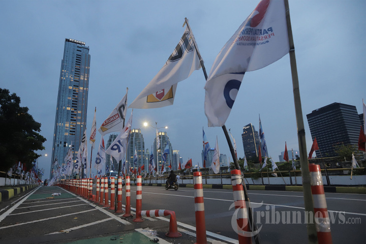 APK Pemilu 2024 Penuhi Pembatas Jalur Sepeda