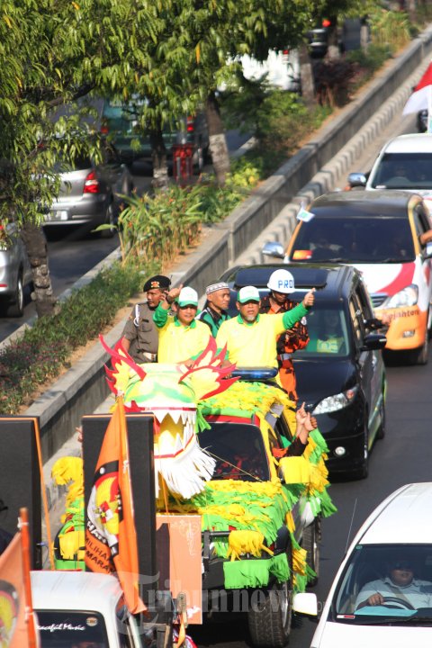 Arak-arakan Pilkada Walikota Semarang