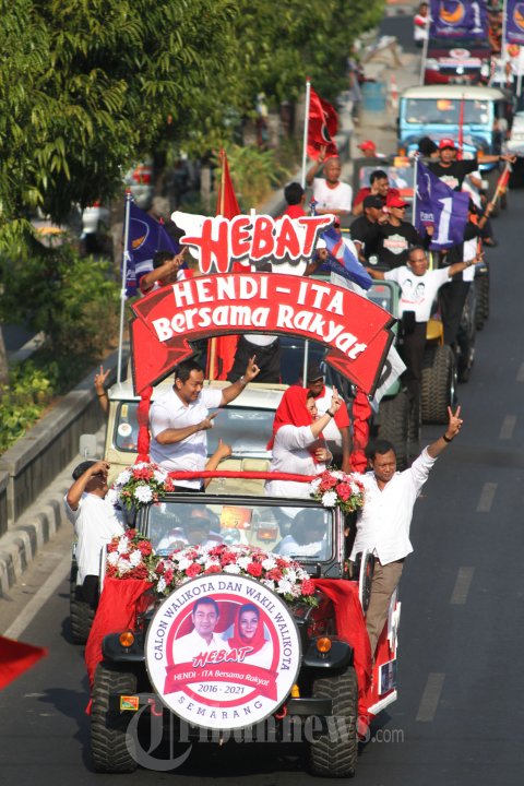 Arak-arakan Pilkada Walikota Semarang