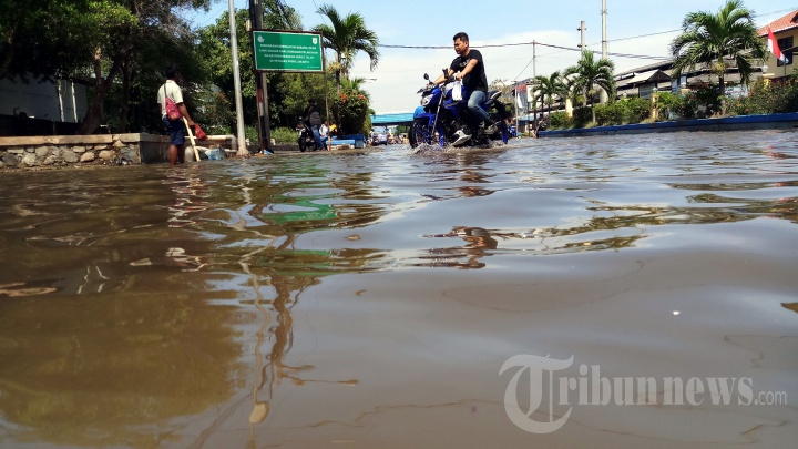 Banjir Rob Muara Baru di Tengah Pandemi Covid-19