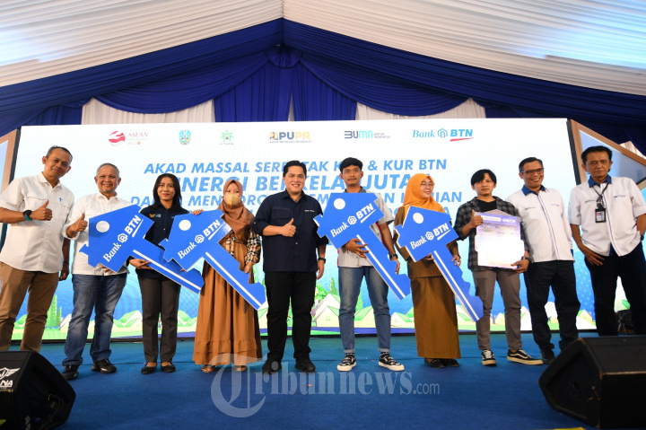 Bank BTN Gelar Acara Akad Massal Serentak KPR 10.000 Unit