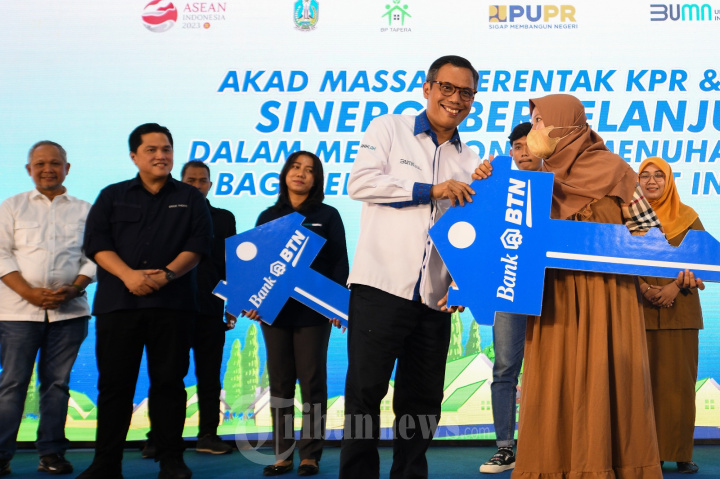 Bank BTN Gelar Acara Akad Massal Serentak KPR 10.000 Unit